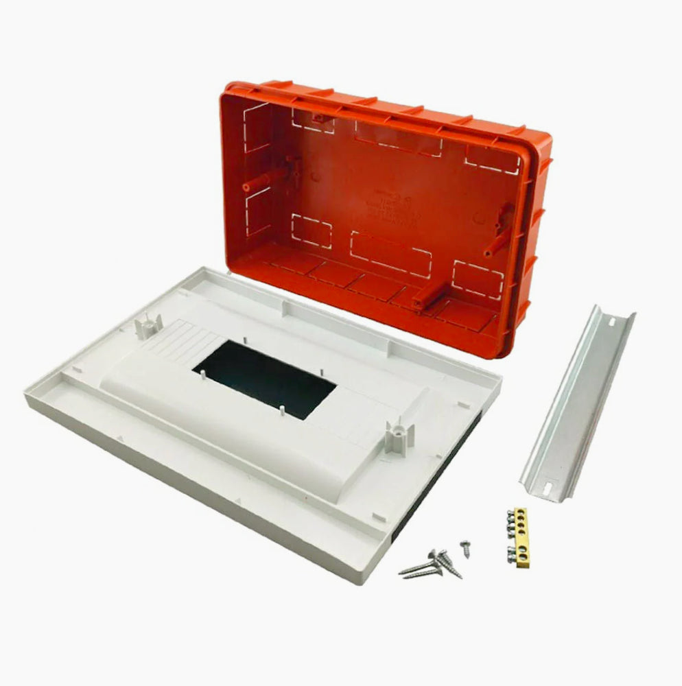 Quadro elettrico DIN 9 moduli con incasso – Centralino protetto IP40