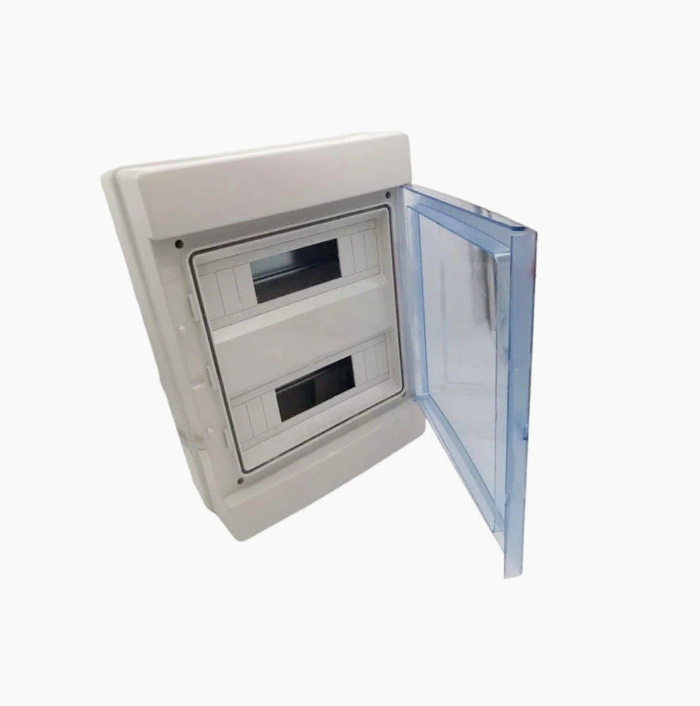 Centralino 24 moduli – IP65 con portello, quadro elettrico a stagno - ambraled