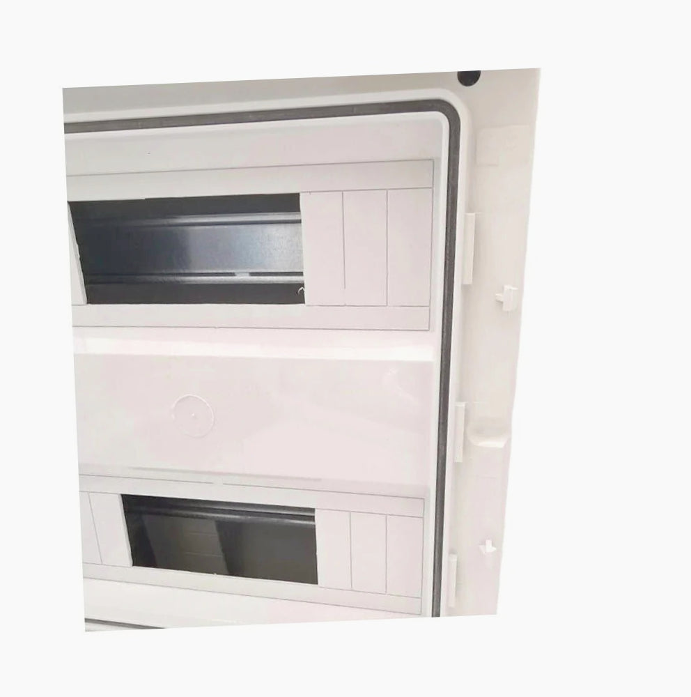 Centralino 24 moduli – IP65 con portello, quadro elettrico a stagno - ambraled