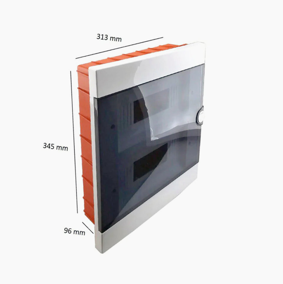 Quadro elettrico DIN 24 moduli – Centralino da incasso 2x12 con protezione IP40