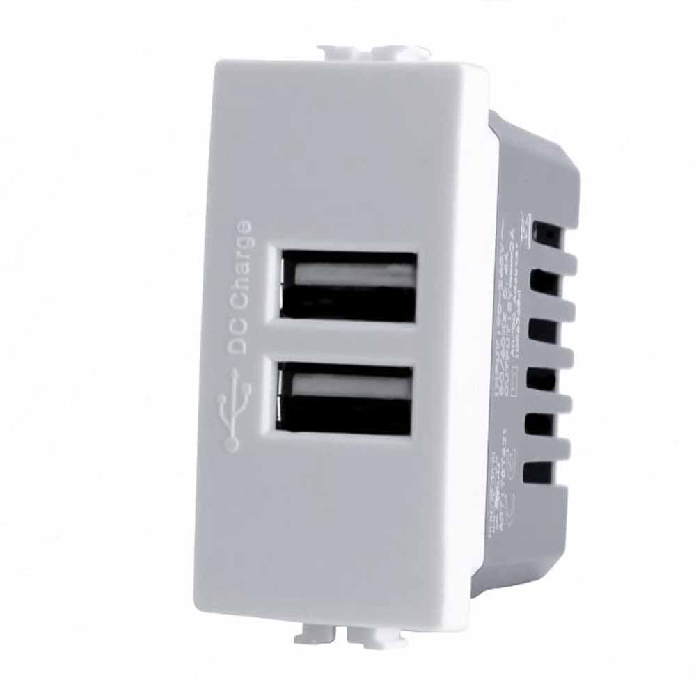 Modulo presa doppia USB compatibile con matix 5V 2 Usb - ambraled