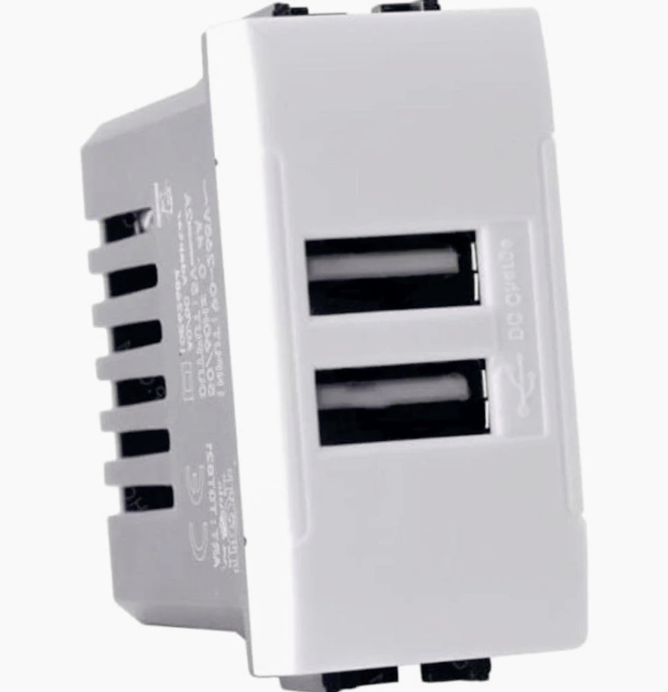 Doppia presa USB 5V – compatibile Living Light International Air - ambraled