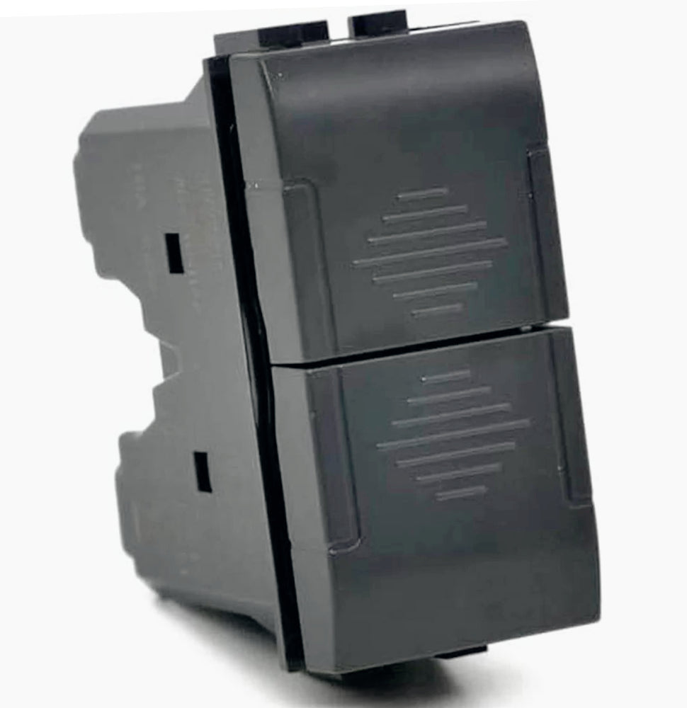 Pulsante doppio 1P 10A 220V – compatibile Living Light Air - ambraled