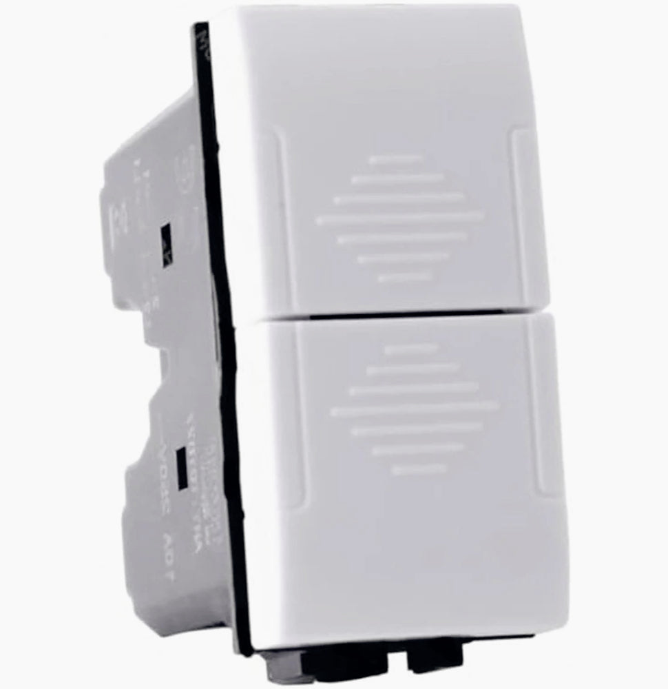 Pulsante doppio 1P 10A 220V – compatibile Living Light Air - ambraled