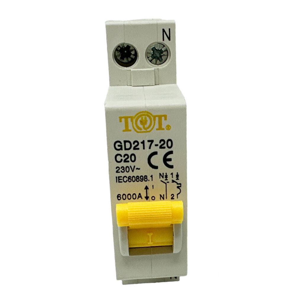 Interruttore magnetotermico 1P+N 6kA – 10-32A per quadro elettrico - ambraled