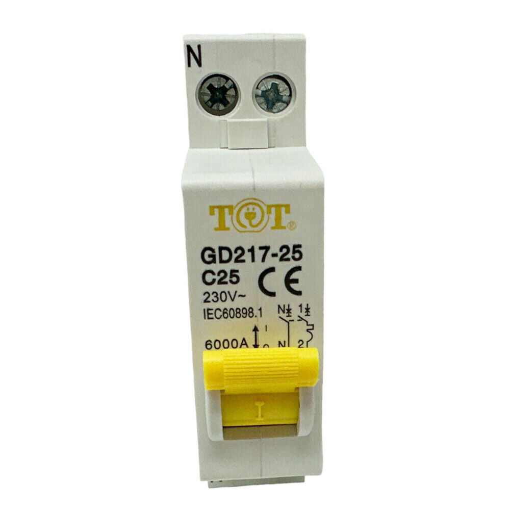 Interruttore magnetotermico 1P+N 6kA – 10-32A per quadro elettrico - ambraled