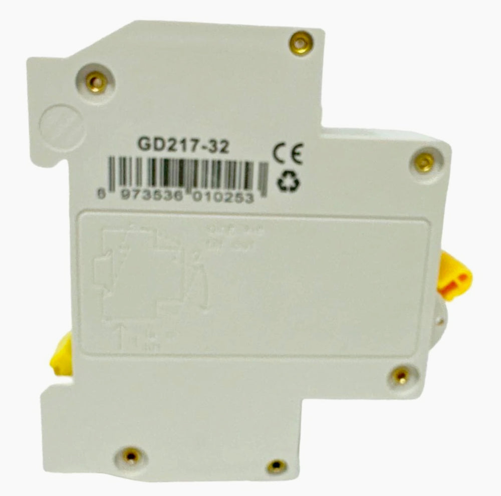 Interruttore magnetotermico 1P+N 6kA – 10-32A per quadro elettrico - ambraled
