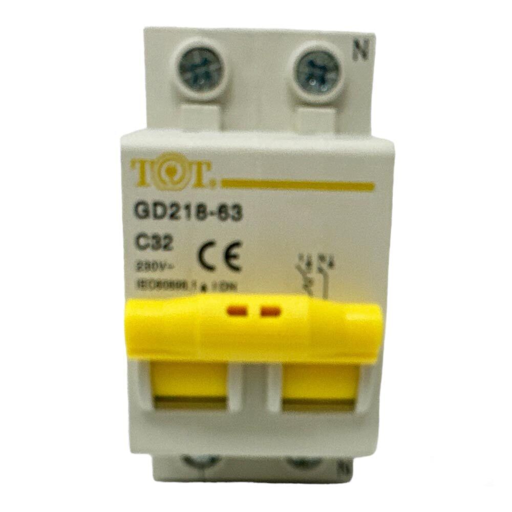 Interruttore magnetotermico 2P+N 6kA – 10-63A per quadro elettrico - ambraled