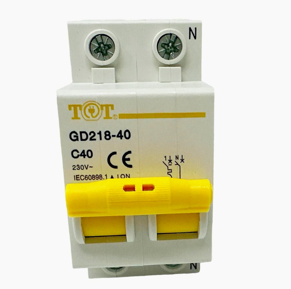 Interruttore magnetotermico 2P+N 6kA – 10-63A per quadro elettrico - ambraled