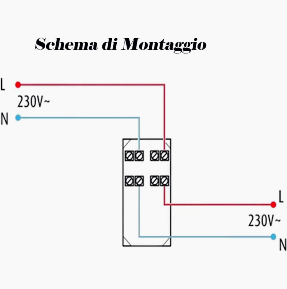 Interruttore bipolare compatibile con matix luce 16A 250V - ambraled