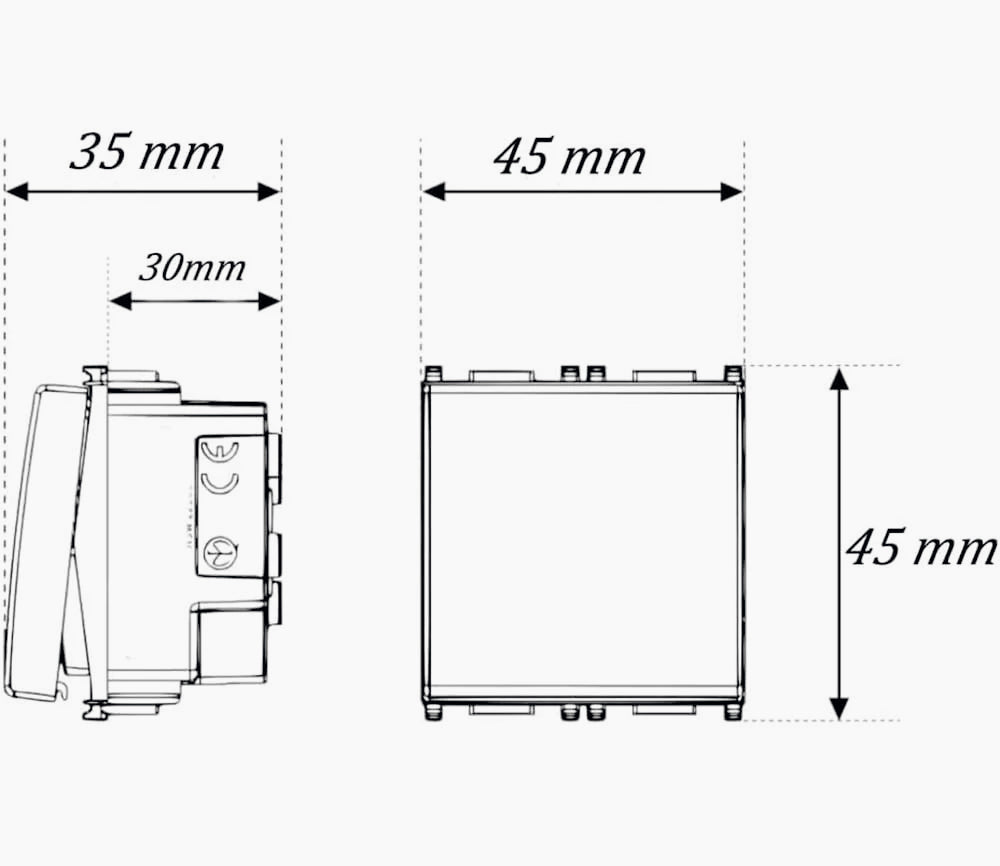 Pulsante luce notturna 2W On/Off – Compatibile con Matix