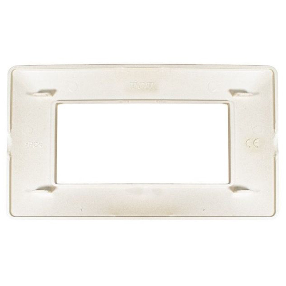 Placchetta 3 4 6 posti champagne compatibile con matix cover - ambraled