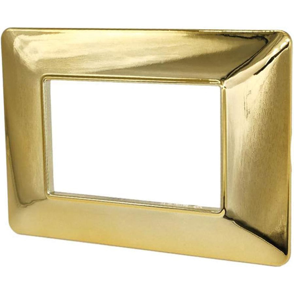 Placchetta 3 4 7 posti oro lucido compatibile con matix cover - ambraled