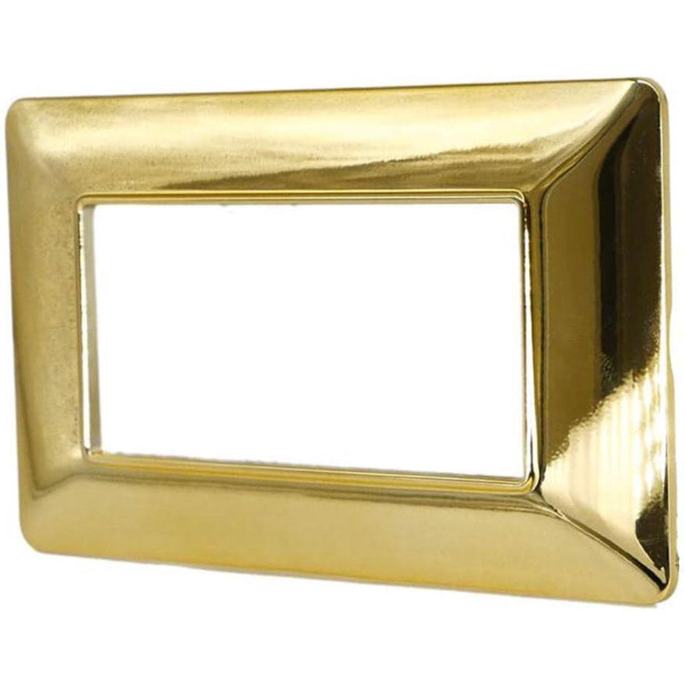 Placchetta 3 4 7 posti oro lucido compatibile con matix cover - ambraled