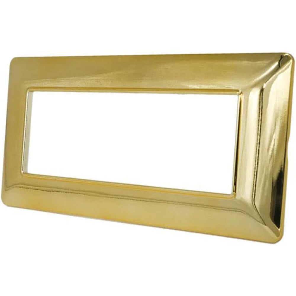 Placchetta 3 4 7 posti oro lucido compatibile con matix cover - ambraled