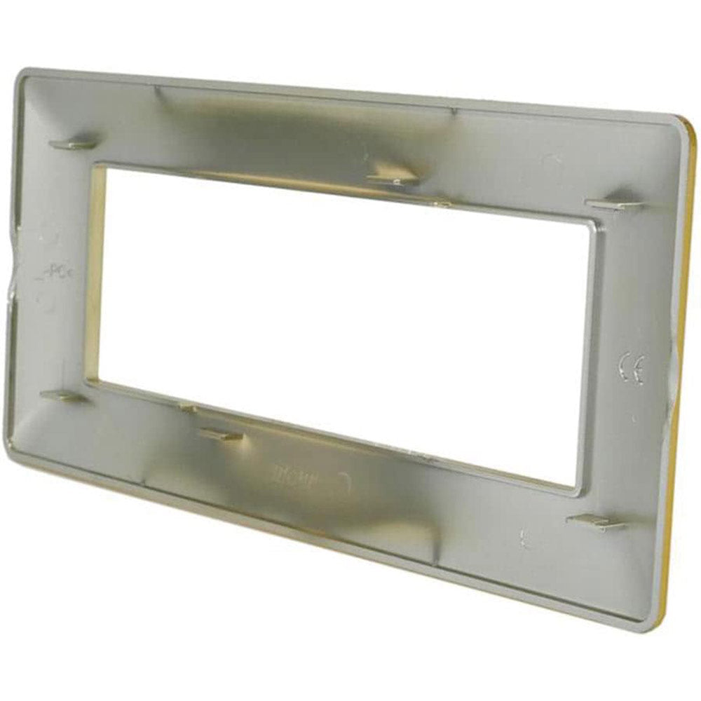 Placchetta 3 4 7 posti oro lucido compatibile con matix cover - ambraled