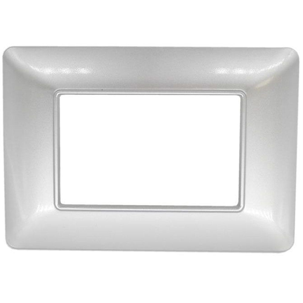 Placchetta3 4 6 posti silver compatibile con matix cover - ambraled