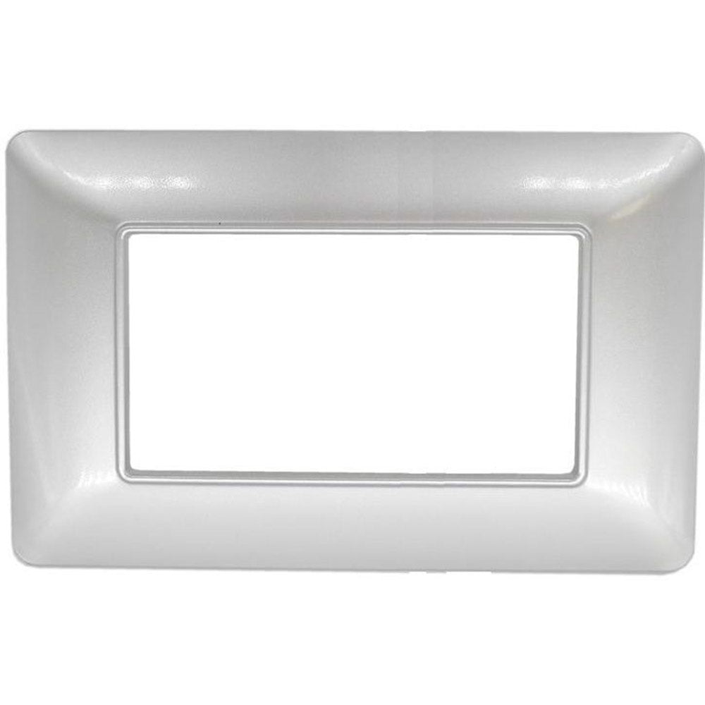 Placchetta3 4 6 posti silver compatibile con matix cover - ambraled