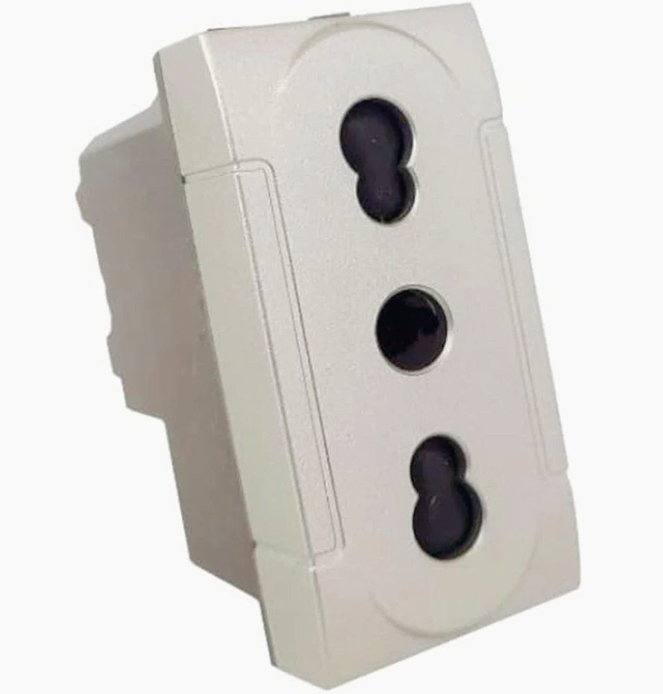 Presa bipasso bivalente 10-16A – Compatibile con Living Light International Air - ambraled