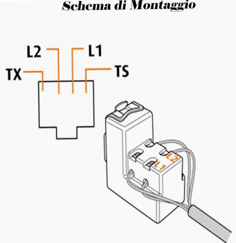 Presa telefonica RJ11 – Compatibile con Matix (modulo per telefono) - ambraled