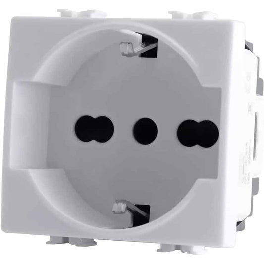 Presa Schuko 10/16A 2P – Compatibile con Matix - ambraled