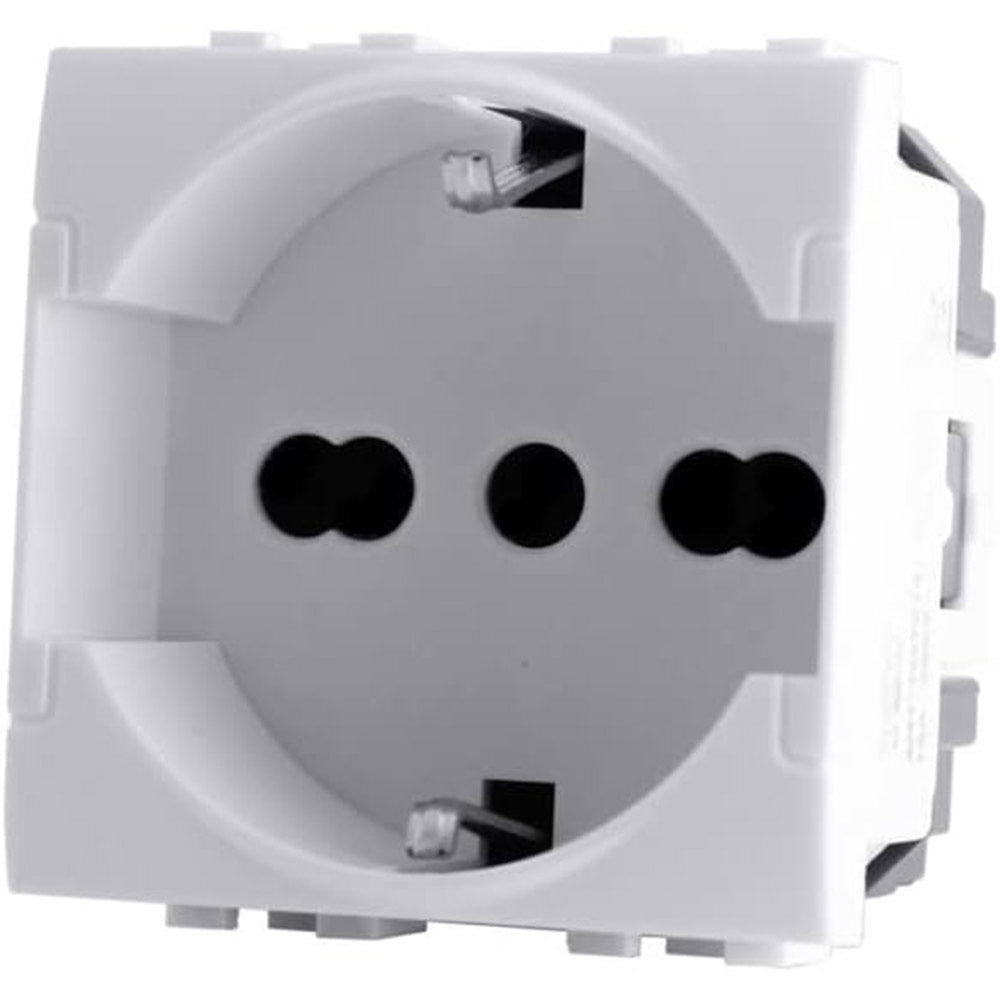Presa Schuko 10/16A 2P – Compatibile con Living Light International Air - ambraled