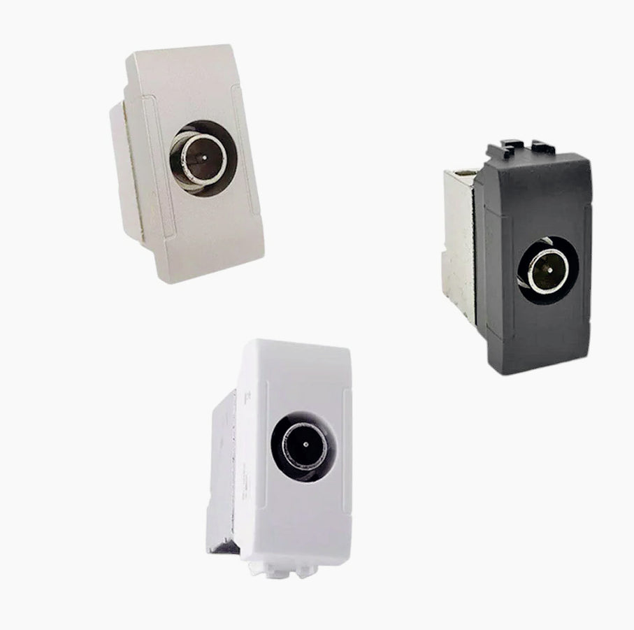 Presa TV passante maschio – Compatibile con Living Light International Air