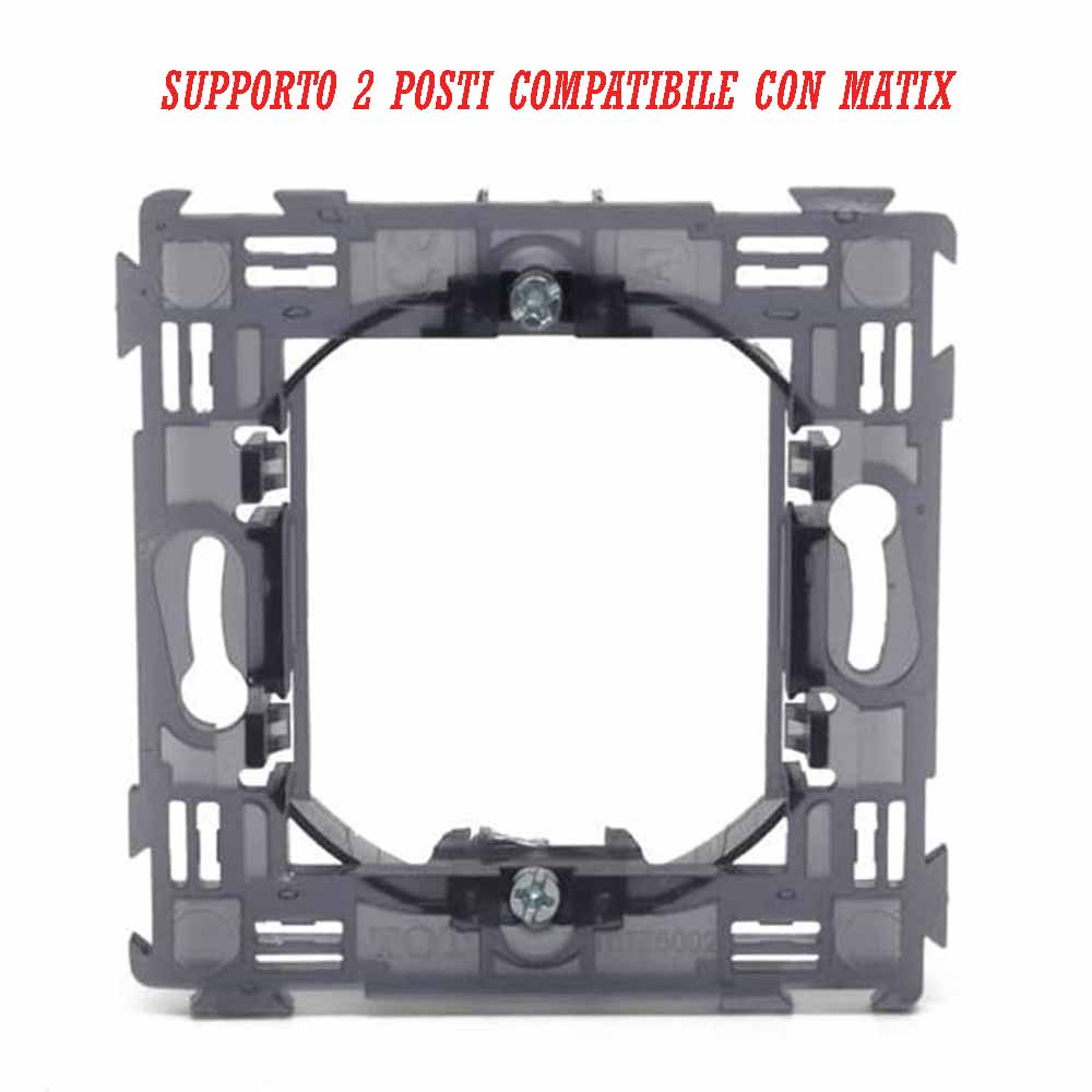Supporto modulo per placche 2 3 4 e 7 posti compatibile con matix - ambraled