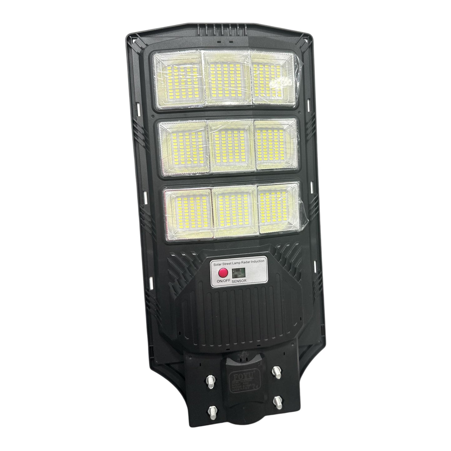 Faro stradale solare 450 led 1000W sensore crepuscolare movimento IP66 - ambraled