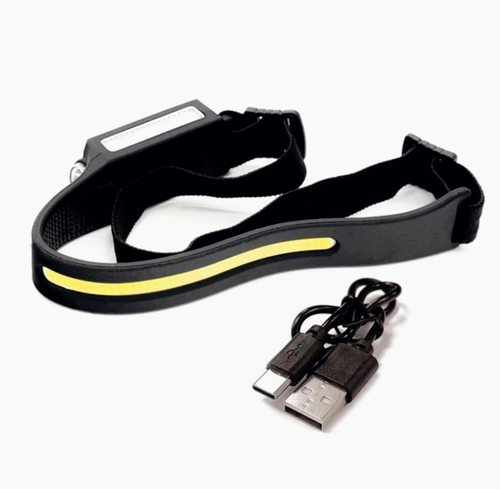 Torcia frontale ricaricabile – 2 LED, dimmerabile e con sensore di movimento