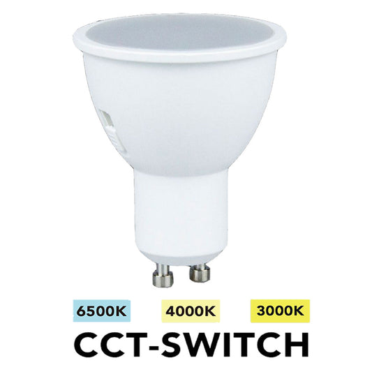 Faretto led GU10 7 watt tecnologia CCT 3IN1 luce 6500k 3000k 4000k