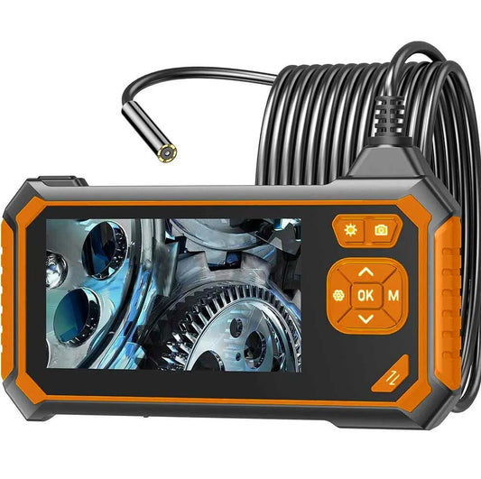 Telecamera endoscopica 4.3'' Full HD 1080p 2MP con sonda 5m IP67 - Impermeabile per ispezione