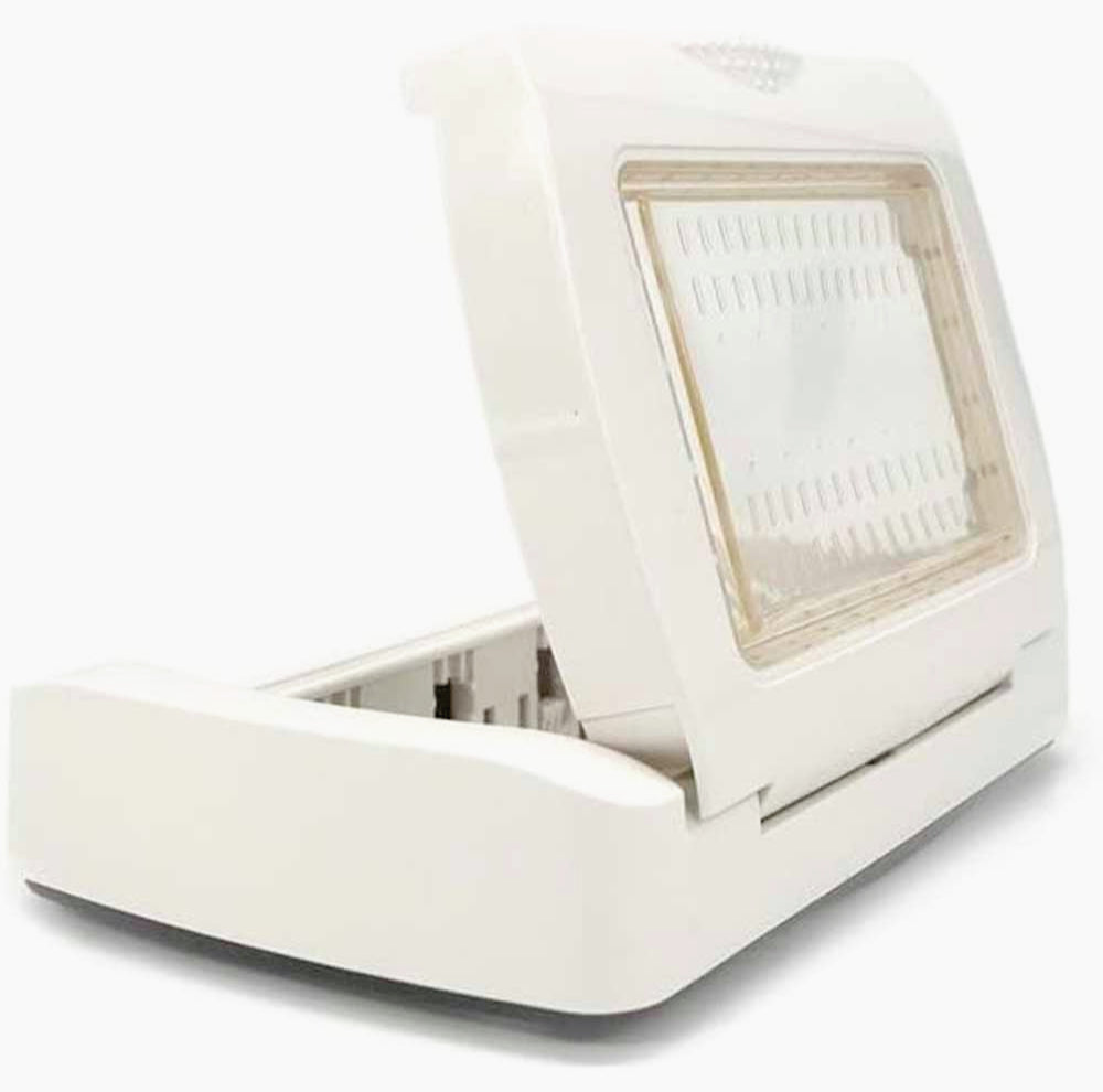 Placca idrobox IP55 bianca 4 posti, compatibile Vimar Plana