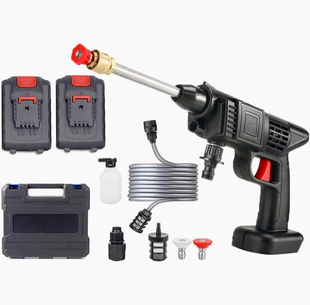 Pistola idropulitrice elettrica a 2 batterie 48V – Strumento per pulizia potente e professionale