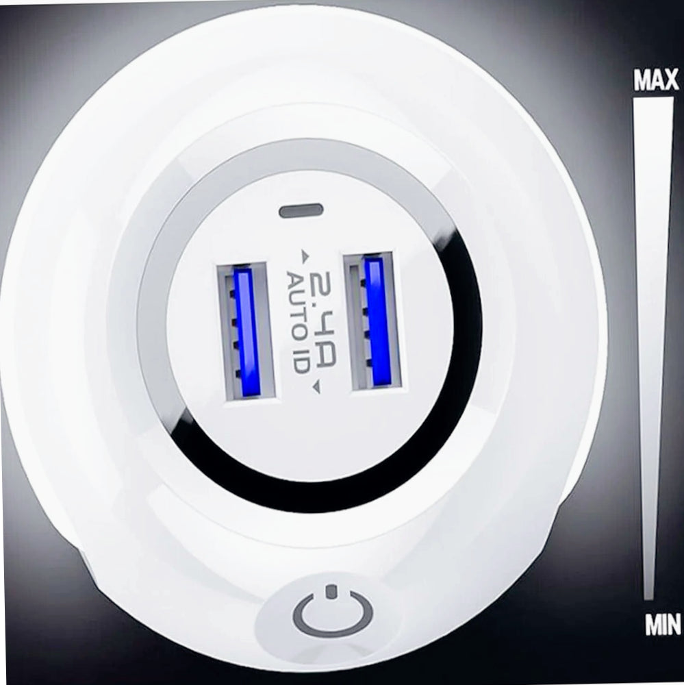Luce LED notturna touch – Dimmabile 2 USB - ambraled