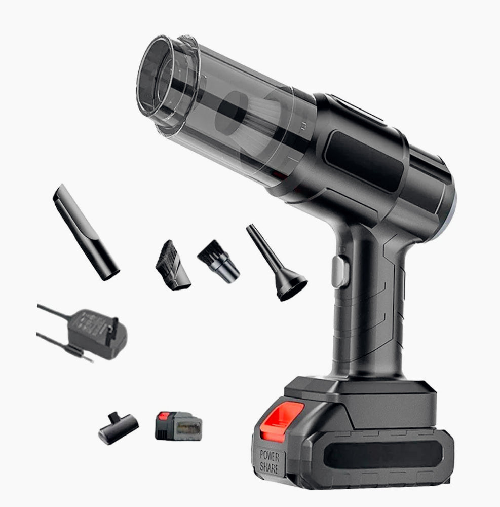 Aspirapolvere portatile 2IN1 a batteria soffiatore con accessori - ambraled