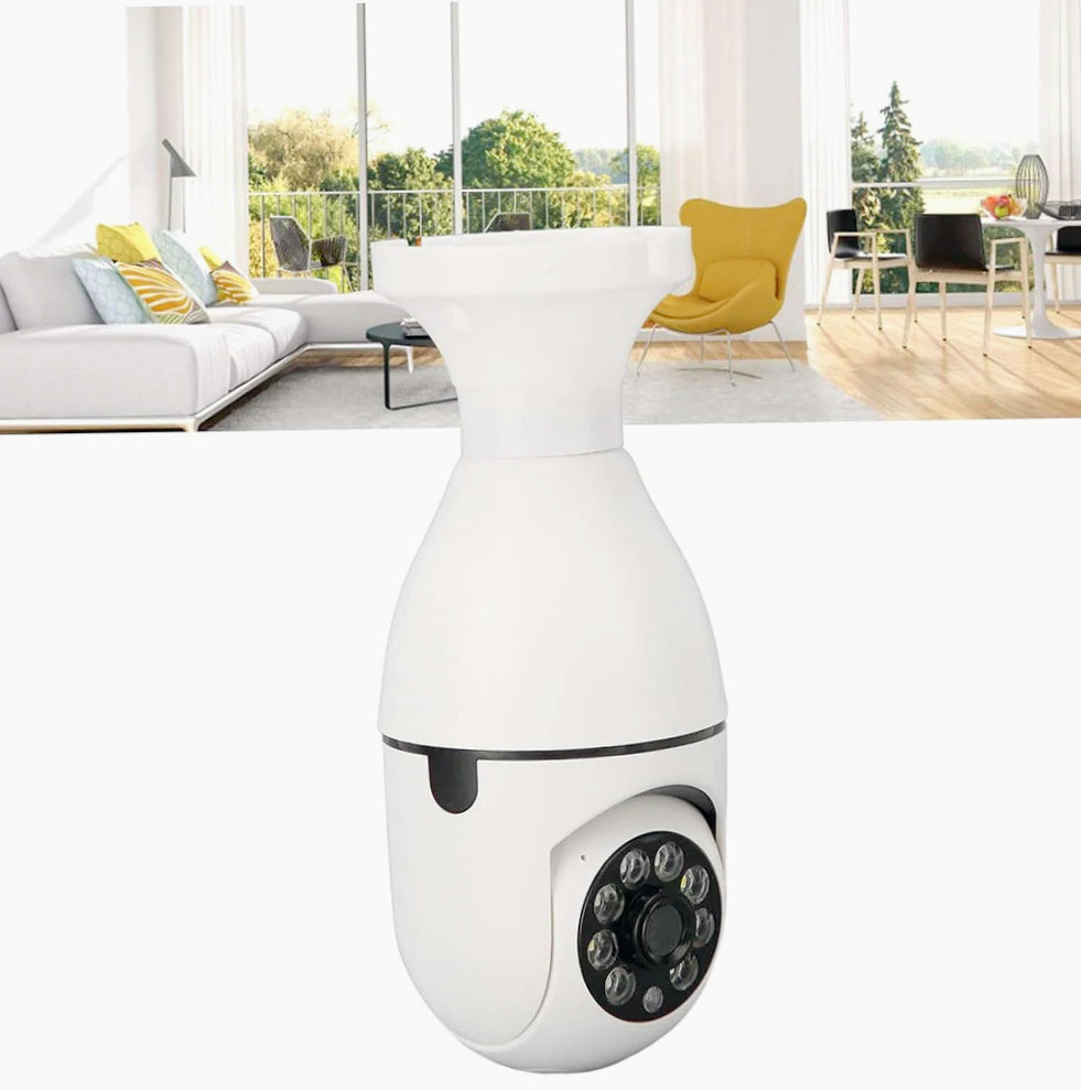 Telecamera IP a forma di lampadina E27 Wi-Fi 2.4 GHz – Lente 360° con App