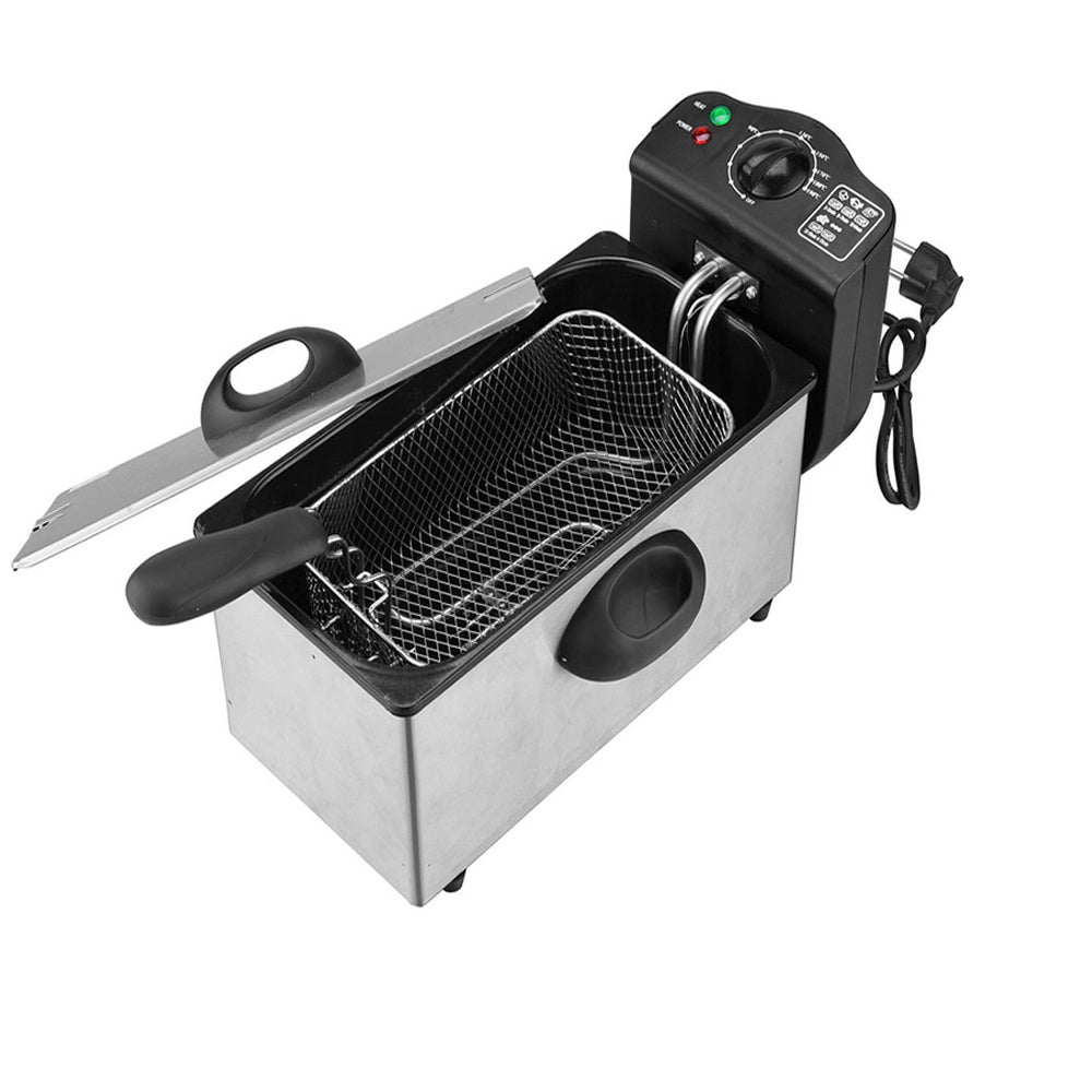 Friggitrice elettrica 2000 watt con cestello capacità 3 Litri 190° - ambraled