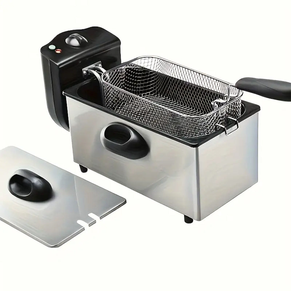 Friggitrice elettrica 2000 watt con cestello capacità 3 Litri 190° - ambraled