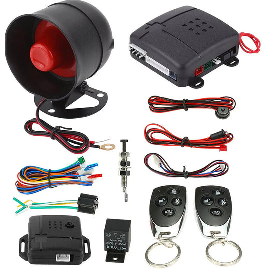 Allarme auto universale 15W sirena 2 telecomandi - ambraled