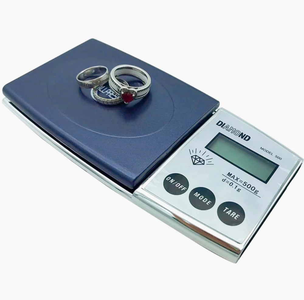Bilancino digitale 0.1gr–500gr – per orafi con cofanetto - ambraled