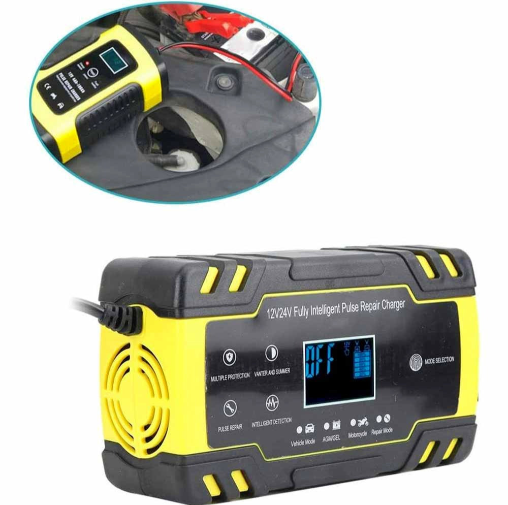 Caricatore impulsi 12/6V con display – ripara auto/moto - ambraled