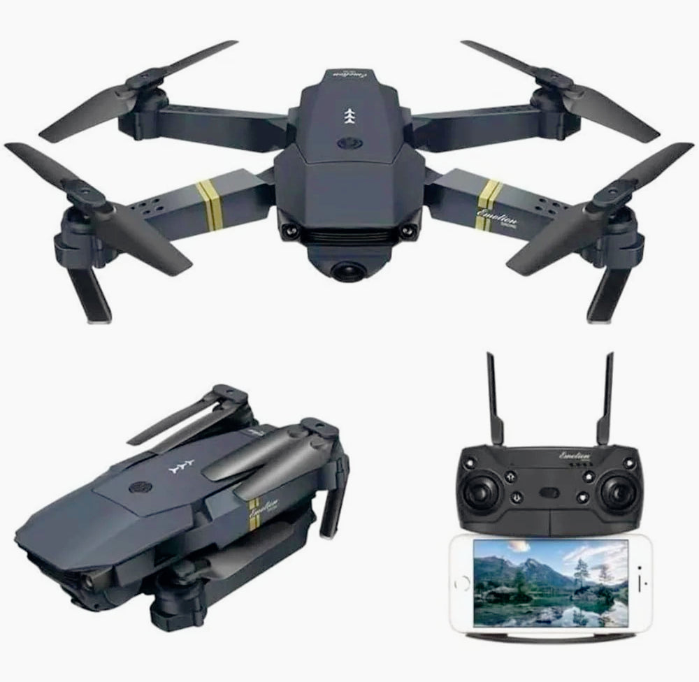 Drone pieghevole 4K – WiFi, fotocamera, App + telecomando - ambraled
