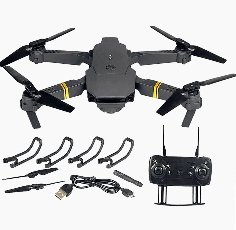 Drone pieghevole 4K – WiFi, fotocamera, App + telecomando - ambraled