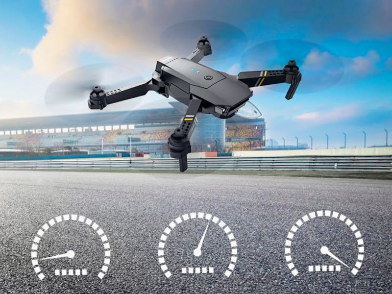 Drone pieghevole 4K – WiFi, fotocamera, App + telecomando - ambraled