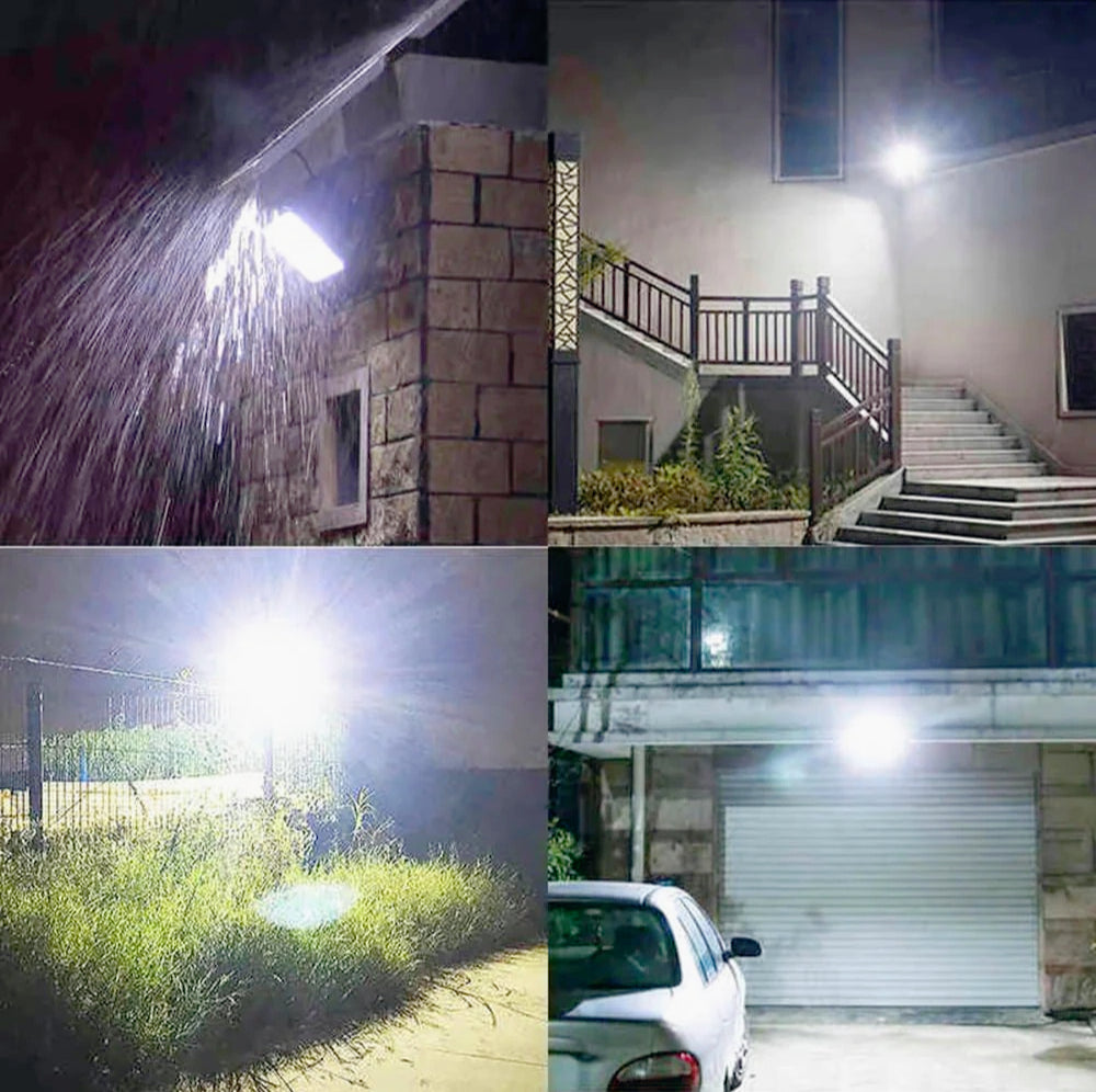 Faro solare LED 200W – sensore crepuscolare 6500K IP66 - ambraled