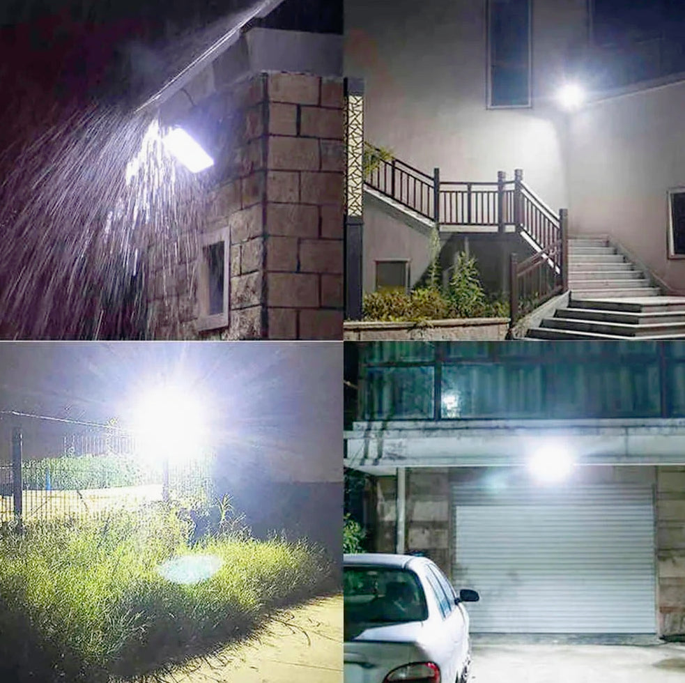 Faro solare LED 100W – sensore crepuscolare 6500K IP66 - ambraled