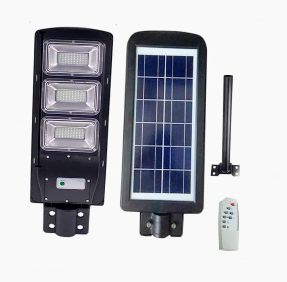 Faro solare LED 150LED – 90W sensore movimento/crepuscolare + palo - ambraled