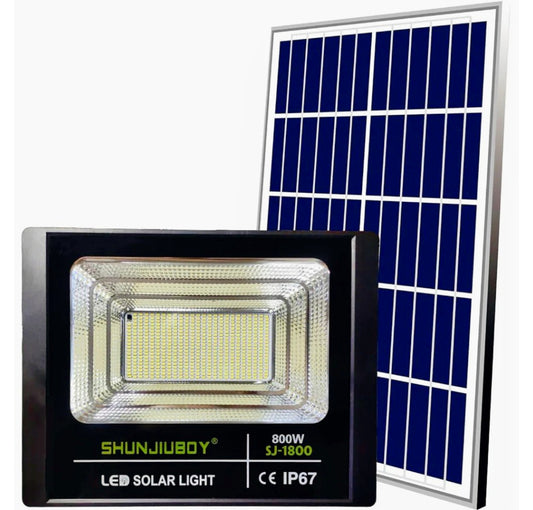 Faro solare LED 800W – sensore crepuscolare 6500K IP66 - ambraled