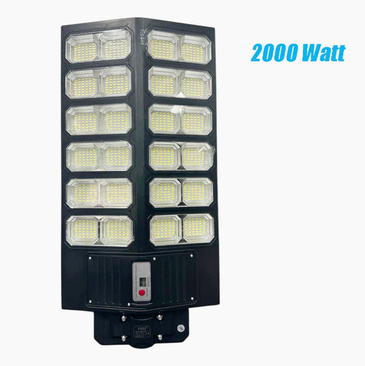Lampione solare 2000W – Stradale crepuscolare IP66 - ambraled